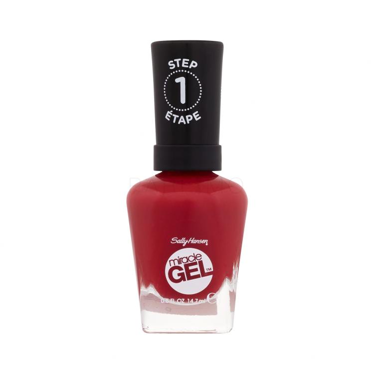 Sally Hansen Miracle Gel Lak za nokte za žene 14,7 ml Nijansa 402 Red Between the Lines