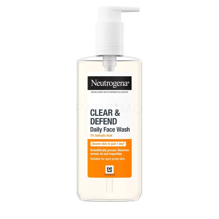 Neutrogena Clear &amp; Defend Daily Face Wash Gel za čišćenje lica 200 ml