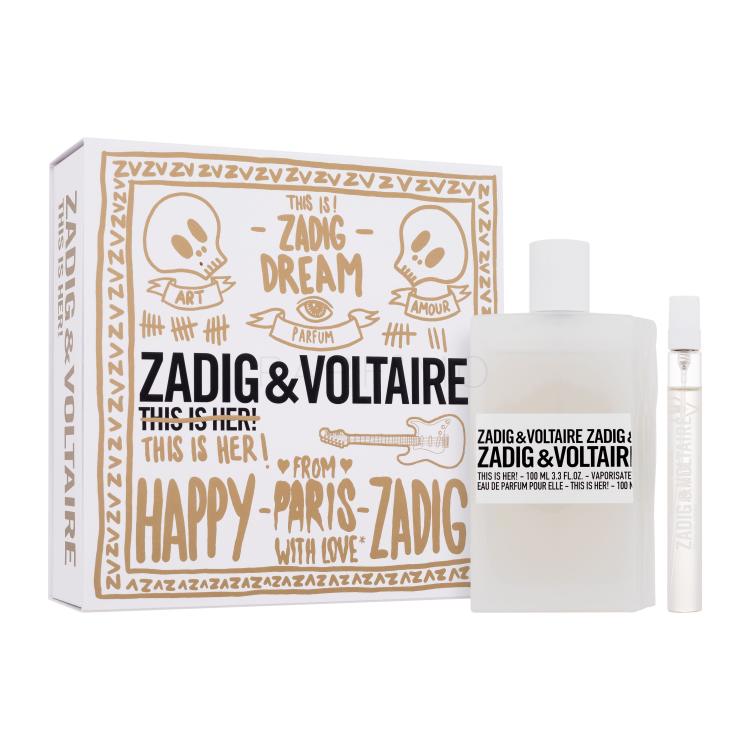 Zadig &amp; Voltaire This is Her! Poklon set parfemska voda 100 ml + parfemska voda 10 ml