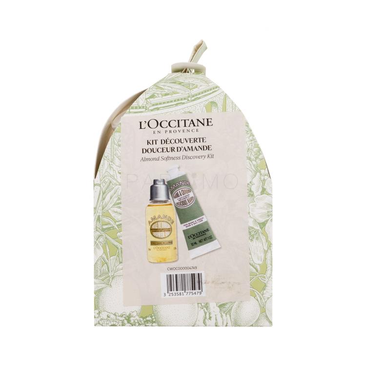 L&#039;Occitane Almond (Amande) Softness Discovery Kit Poklon set ulje za tuširanje Almond Shower Oil 35 ml + krema za ruke Almond Delicious Hands 30 ml