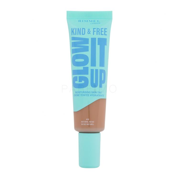 Rimmel London Kind &amp; Free Glow It Up Moisturising Skin Tint Puder za žene 30 ml Nijansa 400 Natural Beige