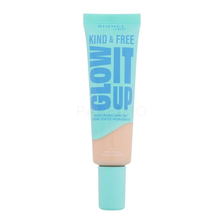 Rimmel London Kind &amp; Free Glow It Up Moisturising Skin Tint Puder za žene 30 ml Nijansa 001 Fair Porcelain