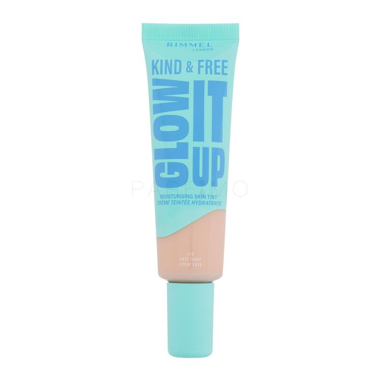 Rimmel London Kind &amp; Free Glow It Up Moisturising Skin Tint Puder za žene 30 ml Nijansa 010 Rose Ivory