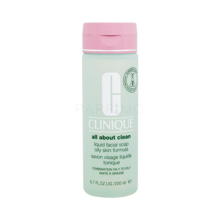 Clinique All About Clean Liquid Facial Soap Oily Skin Formula Sapun za žene 200 ml