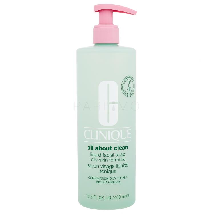 Clinique All About Clean Liquid Facial Soap Oily Skin Formula Sapun za žene 400 ml