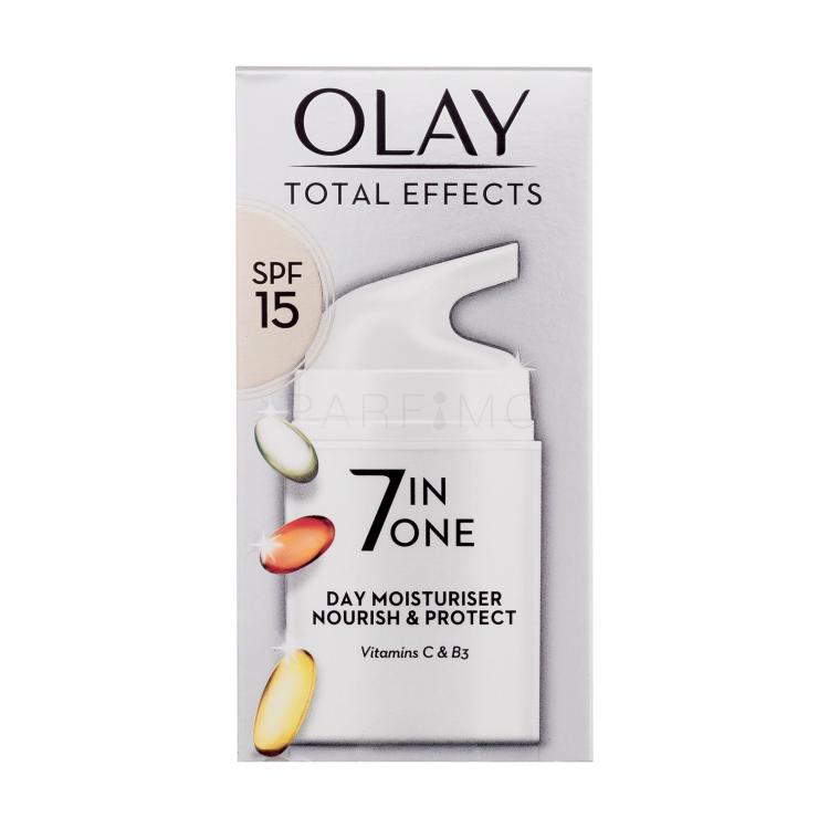 Olay Total Effects 7 In One Day Moisturiser Nourish &amp; Protect SPF15 Dnevna krema za lice za žene 50 ml