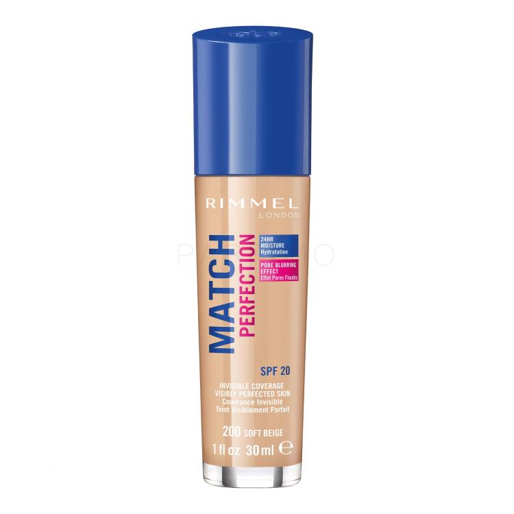 Rimmel London Match Perfection SPF20 Puder za žene 30 ml Nijansa 200 Soft Beige