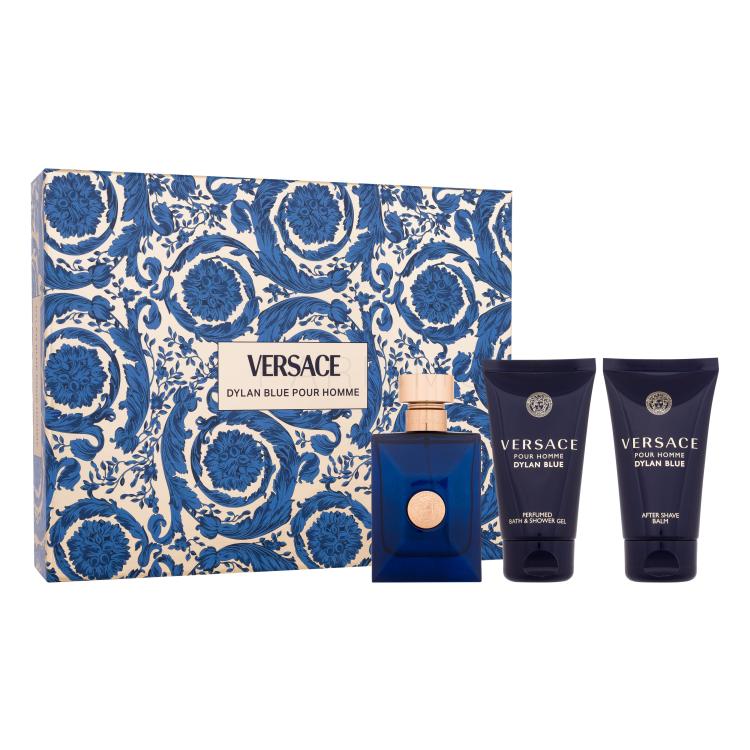 Versace Pour Homme Dylan Blue Poklon set toaletna voda 50 ml + gel za tuširanje 50 ml + balzam poslije brijanja 50 ml