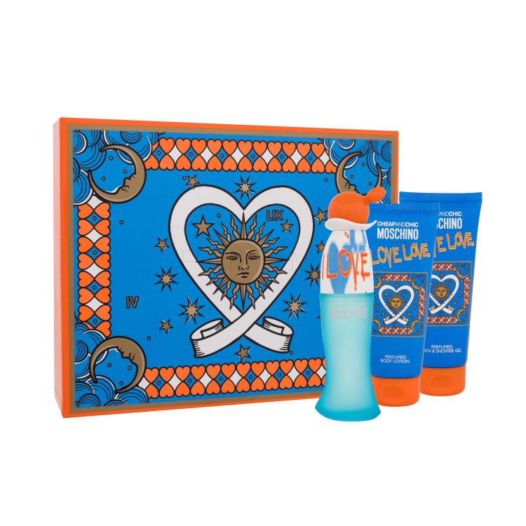 Moschino Cheap And Chic I Love Love Poklon set toaletna voda 50 ml + losion za tijelo 100 ml + gel za tuširanje 100 ml