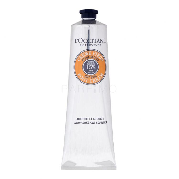 L&#039;Occitane Shea Butter Foot Cream Krema za stopala za žene 150 ml oštećena kutija